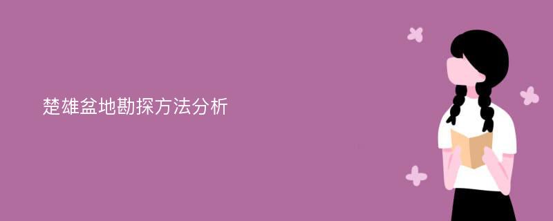 楚雄盆地勘探方法分析